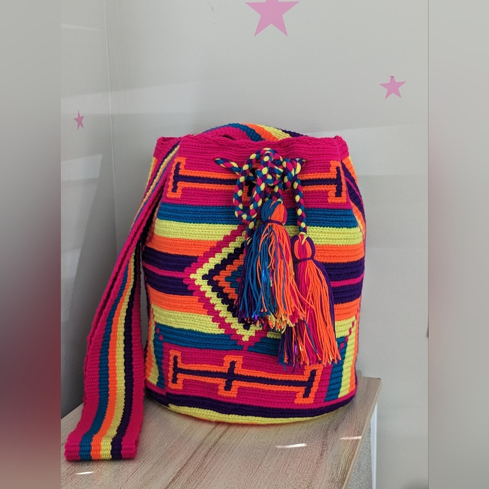 New Collection/ Wayuu Bag / Colorful/ Size L